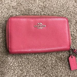 Pink Coach Wristlet